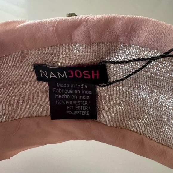 Namjosh Elegant Sequin Embellished Blush Headband - Picture 4 of 8